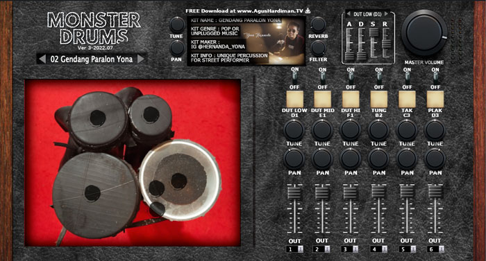 MONSTER Drum : DANGDUT 02 Gendang Paralon Yona